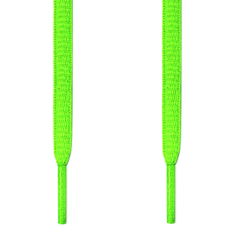 Oval Athletic Shoelaces - Neon Yellow